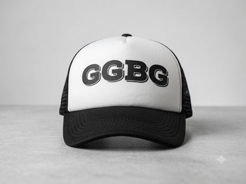 Cappello Trucker GGBG bianco e nero, vista principale